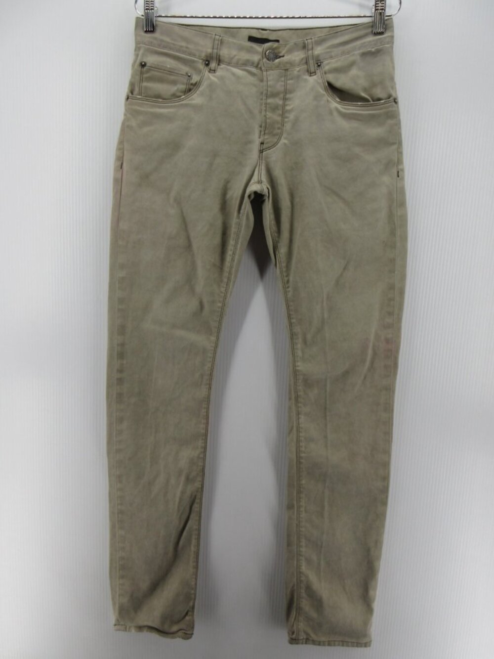 Prada Jeans 30 Tapered Fit Button Fly Denim Stretch Pants 30X33 *